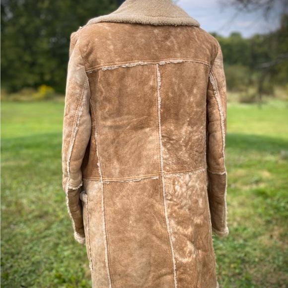 Vintage Shearling Coat - Tan - Picture 3 of 5